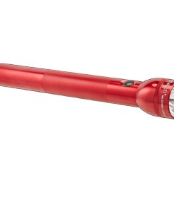 Maglite Heavy-Duty Incandescent 4-Cell D Flashlight, Red