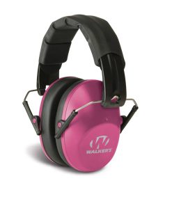 Walkers Pro Low Profile Passive Folding Muff-31dB NRR-Pink