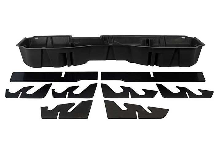 Du-Ha Under Seat Storage 14-18 Chevrolet Gmc Silverado Sierra Light Heavy Duty Crew Cab Black