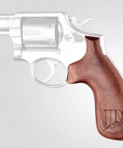 Hogue K Or L Square Butt Pau Ferro Wood Grip With Jm (Jerry Miculek) Logo