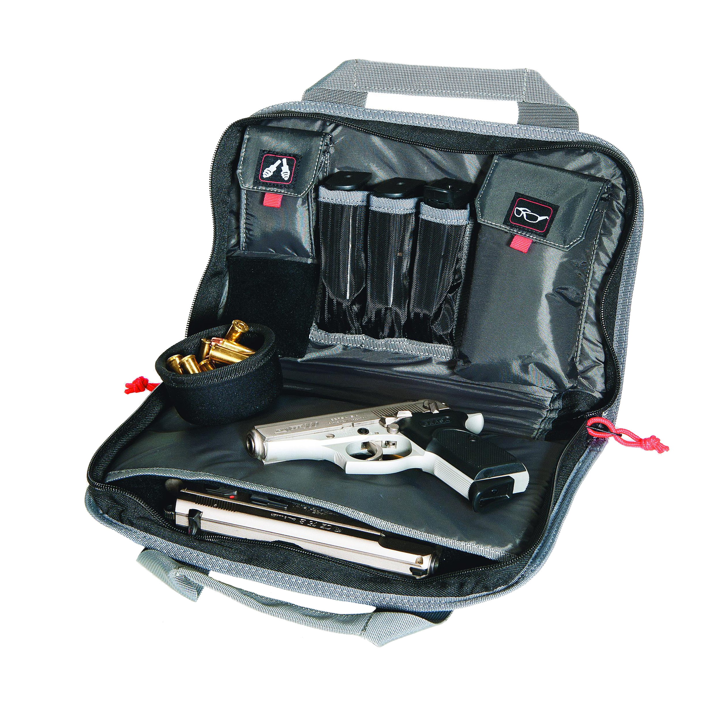 G.P.S. Quad Pistol Range Bag - Rifle Green/Khaki