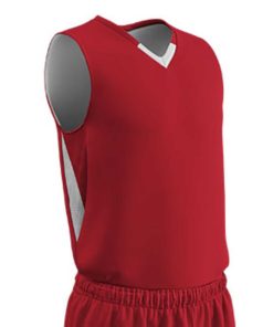 Champro Youth Pivot Reverse Basketball Jersey Scar White SM