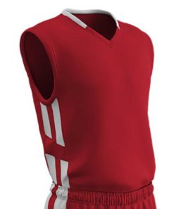 Champro Youth Muscle Basketball Jersey Scarlet White Xlarge