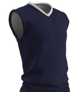 Champro Adult Clutch Basketball Jersey Navy White Medium