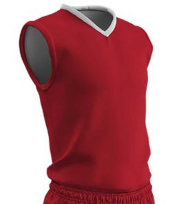 Champro Youth Clutch Basketball Jersey Scarlet White Xlarge
