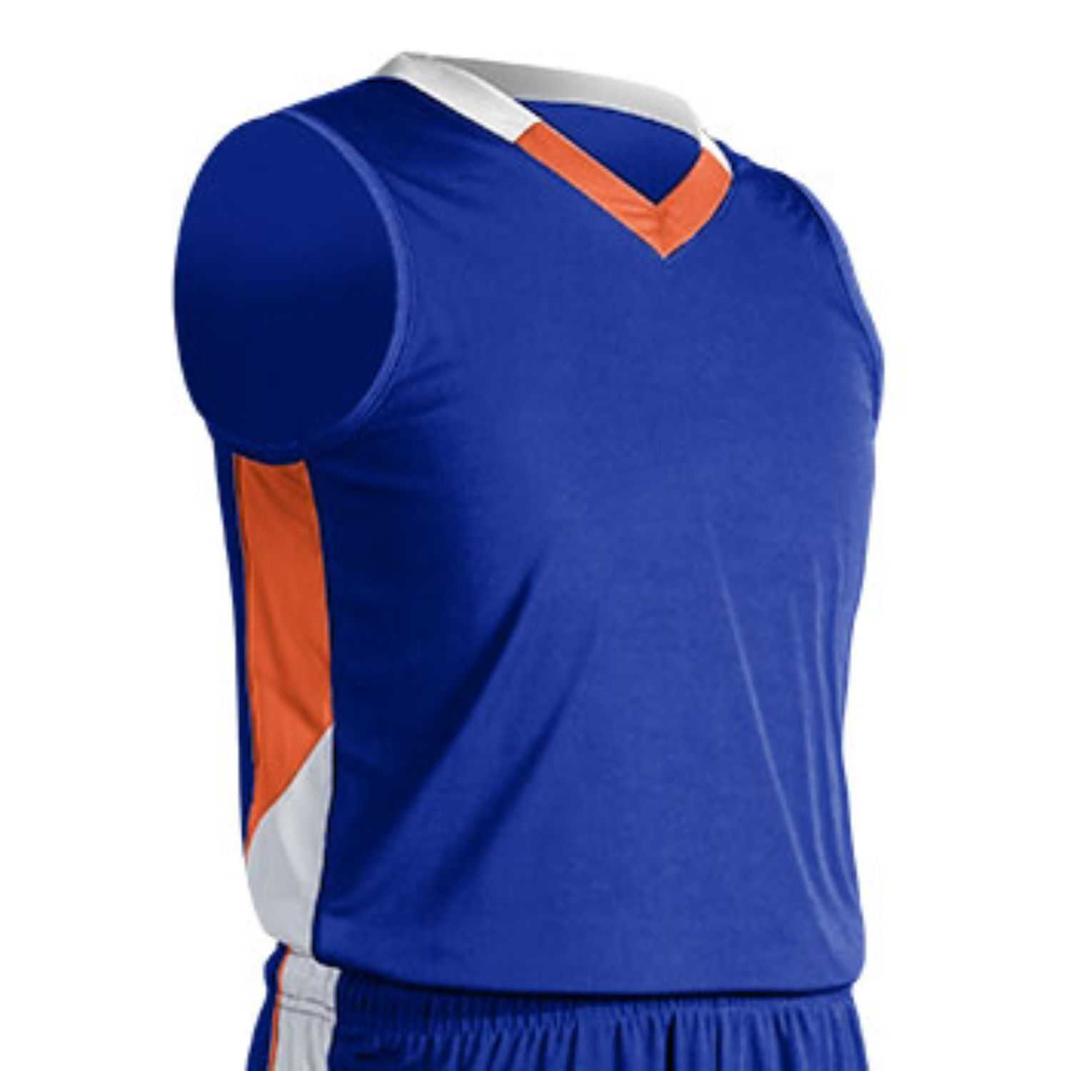 Champro Youth Rebel Basketball Jersey Roy ORG Wht Xlarge
