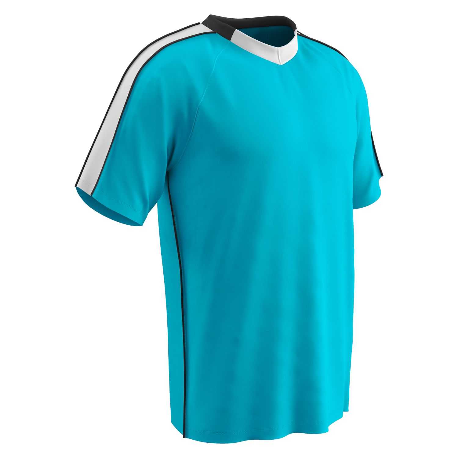Champro Adult Mark Soccer Jersey Neon Blue White Black Large