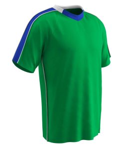 Champro Adult Mark Soccer Jersey Neon Green Royal White MED