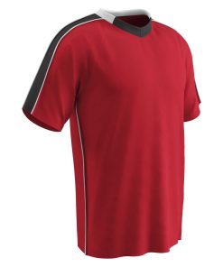 Champro Adult Mark Soccer Jersey Scarlet Black White Medium