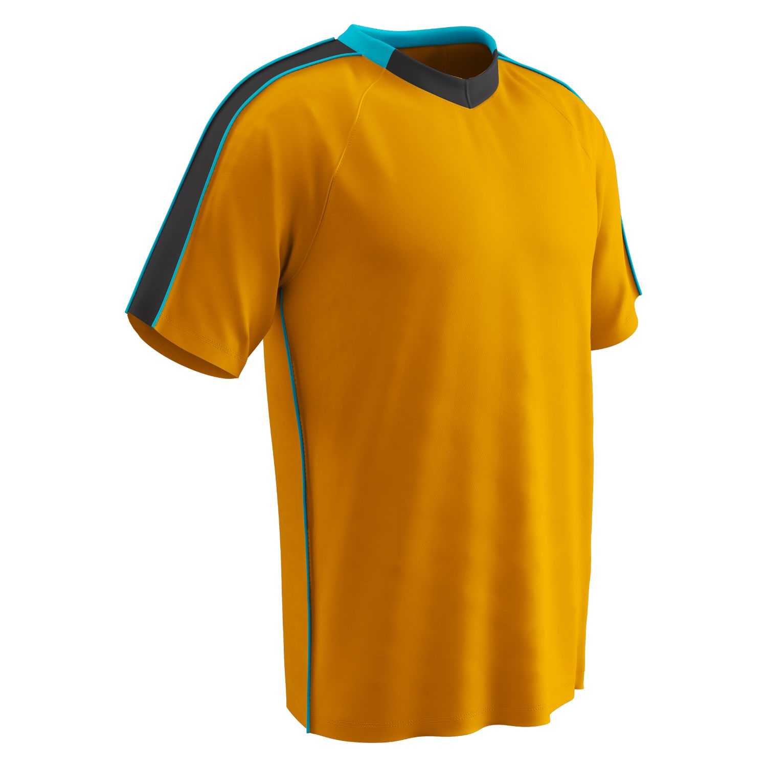 Champro Youth Mark Soccer Jersey Neo Orange Neo Blue BLK XL