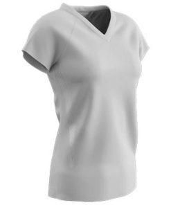 Champro SPIKE Ladies Volleyball Jersey White White Large