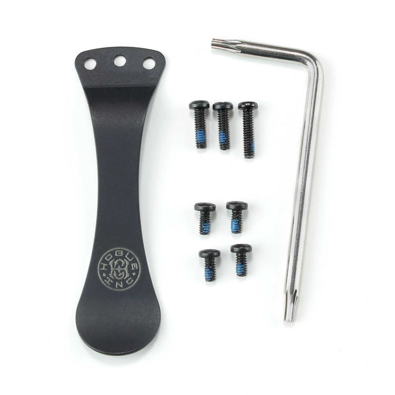 Hogue EX01 3.5in or 4in Folder Black Torx Screw Clip Kit