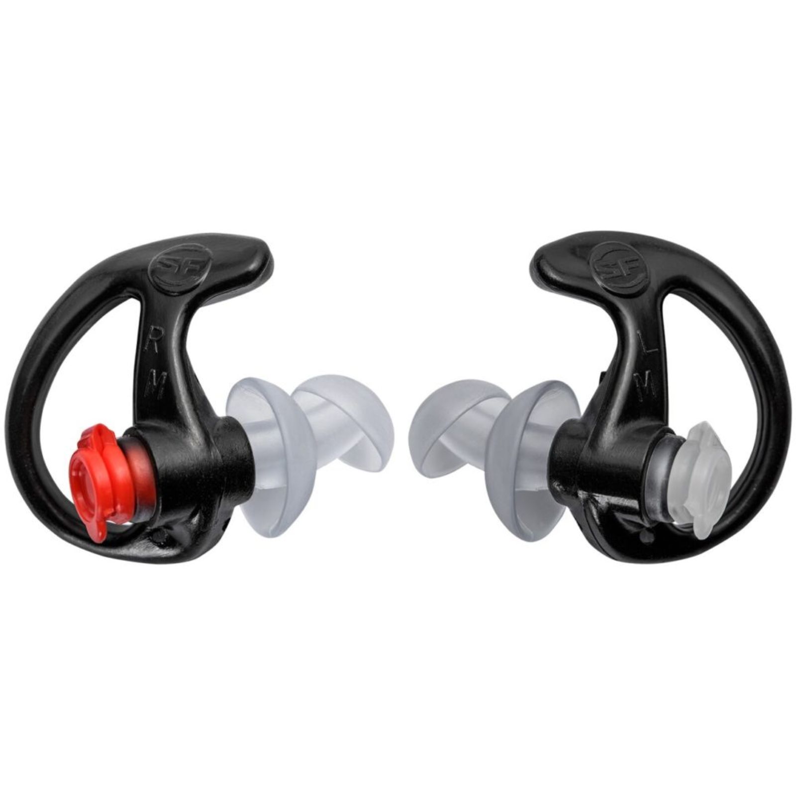 SureFire Double Flanged Filtered Earplugs Med 25 Pair Black
