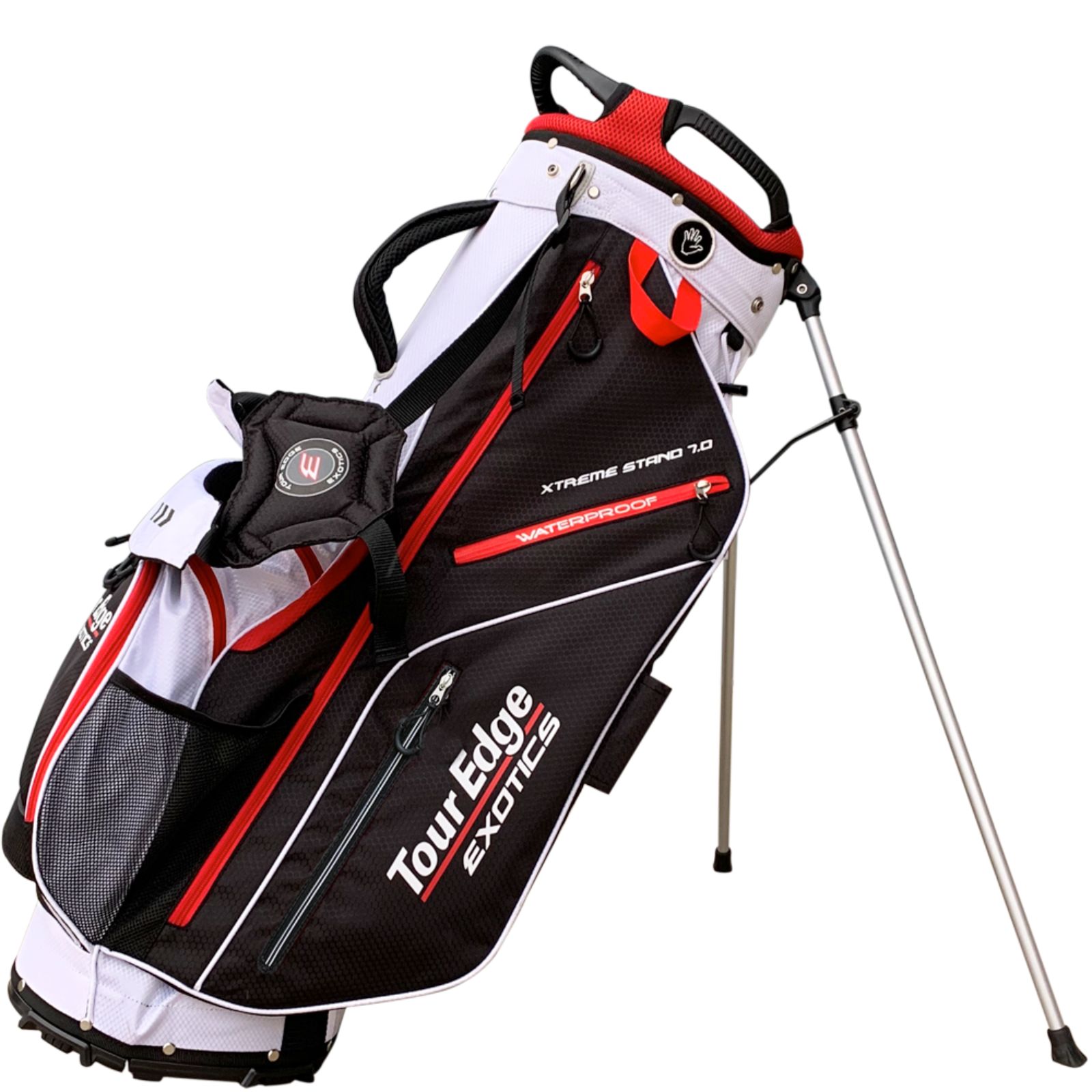 Tour Edge Exotics Xtreme Stand 7.0 Bag-Black-Red-White