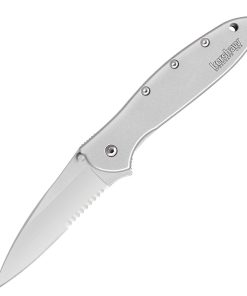 Kershaw Leek Assisted 3 in Bead Blast Comboedge SS Handle