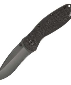 Kershaw Blur Assisted 3.38 in Black Plain Black Aluminum