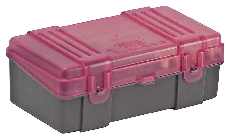Plano 50 Count Small Handgun Ammo Case W Hinged Cover Holds 9Mm/380Acp Caliber Bullets