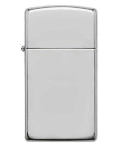 Zippo Windproof Lighter Slim Case High Polish Sterling Silver