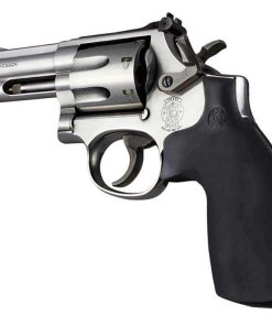 Hogue S&W Kl Frame Round Butt Rubber Conversion No Finger Grooves Monogrip Black