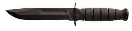 Ka-Bar Short Fixed 5.25 in Black Blade Kraton Handle