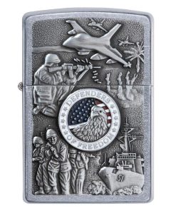 Zippo Windproof Lighter Joined Forces Emblem Street Chrome