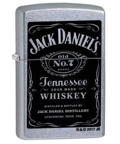 Zippo Windproof Lighter Jack Daniel'S Label Street Chrome Finish