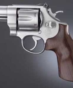 Hogue S&W N Frame Round Butt Revolver Pau Ferro Smooth Wood Grip