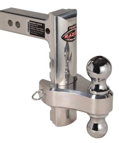 Trimax TRZ8AL-RP Razor 8in Aluminum Adjust Hitch-Dual Ball