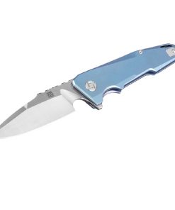 Artisan Predator Folder 3.74 in Blue Titanium Handle S35VN