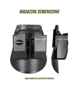 Fobus Double Magazine Pouch Fits .45