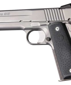Hogue 1911 Govt. Model: Cobblestone Rubber Panels With Palm Swells - Black