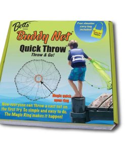 Betts Buddy Quick Throw Net 4' 3/8" mesh Chartreuse