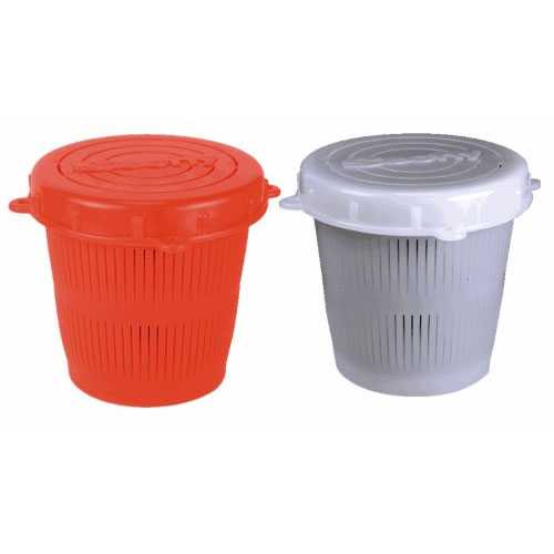 Scotty Vented Crab Diner Bait Jar c/w Lid 1/2 Litre Red