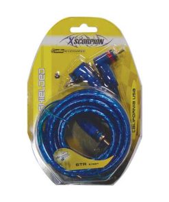 Rca Cable 6' Xscorpion Blue Triple Shielded W/Remote Wire
