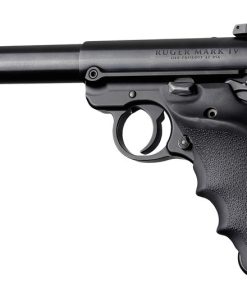 Hogue Ruger MKIV Rubber Grip with Finger Grooves and Right Hand Thumb Rest Black