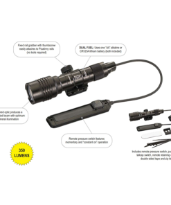 Black, Weapon-Mounted Flashlight