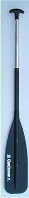 Caviness Synthetic/ Aluminum Paddle 4 foot Tgrip Black