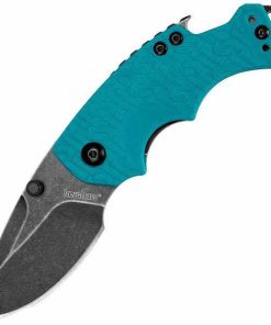 Kershaw Shuffle Folder 2.375 in Blackwash Plain Teal GFN