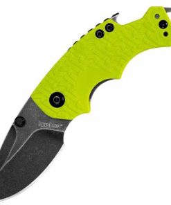 Kershaw Shuffle Folder 2.375 in Blackwash Plain Lime GFN