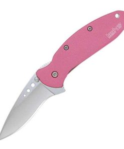 Kershaw Chive Assisted 1.94in Bead Blast Plain Pink Aluminum