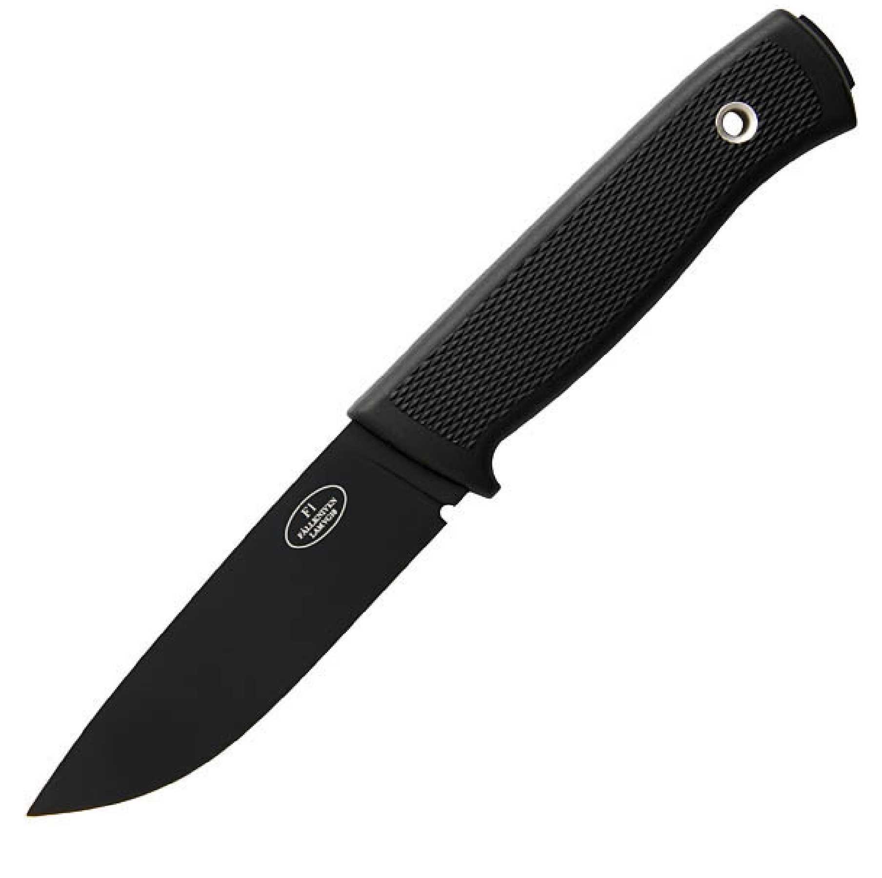 Fallkniven F1 Fine Edge Fixed Knife w/Leather Sheath Black