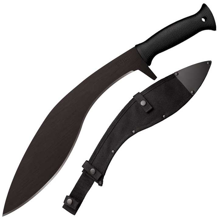 Cold Steel Kukri Plus Machete With 13" Carbon Steel Blade Sheath Black,1