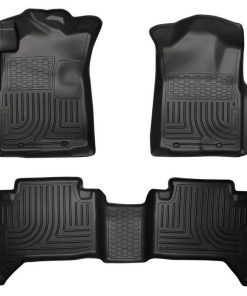 Husky Liners Front & 2Nd Seat Floor Liners Fits 05-15 Tacoma Double Cab-Black