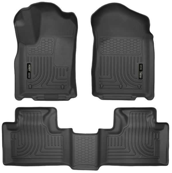 Husky Liners Front & 2Nd Seat Floor Liners 11-15 Dodge/Jeep Durango/Grand-Black