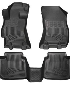 Husky Liners Front & 2nd Seat Floor Liners Fits 2015-2019 Legacy/Outback-black