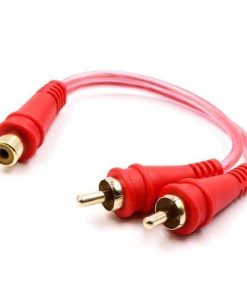 Rca Splitter Audiopipe 1F-2M Clear Installer Series