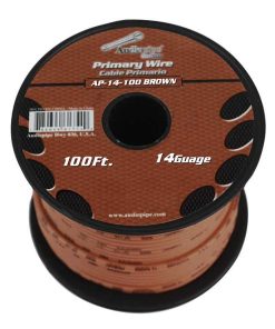 Audiopipe 14 Gauge 100Ft Brown Primary Wire