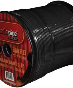 Remote Wire Audiopipe 18Ga 500' Black