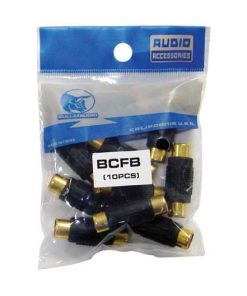Rca Coupler;Female;Black;Bullzaudio; 10/Bag
