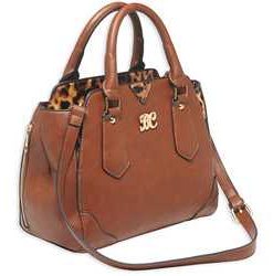 Bulldog Satchel Purse W/Hlstr Chstnt